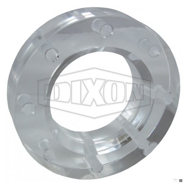 1 Side Beveled Optically Enhanced Sight Glass, 1-3/4 in Sight, 4 in TTMA